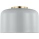Malone 1 Light 10.75 inch Matte Grey Ceiling Flush Mount Ceiling Light